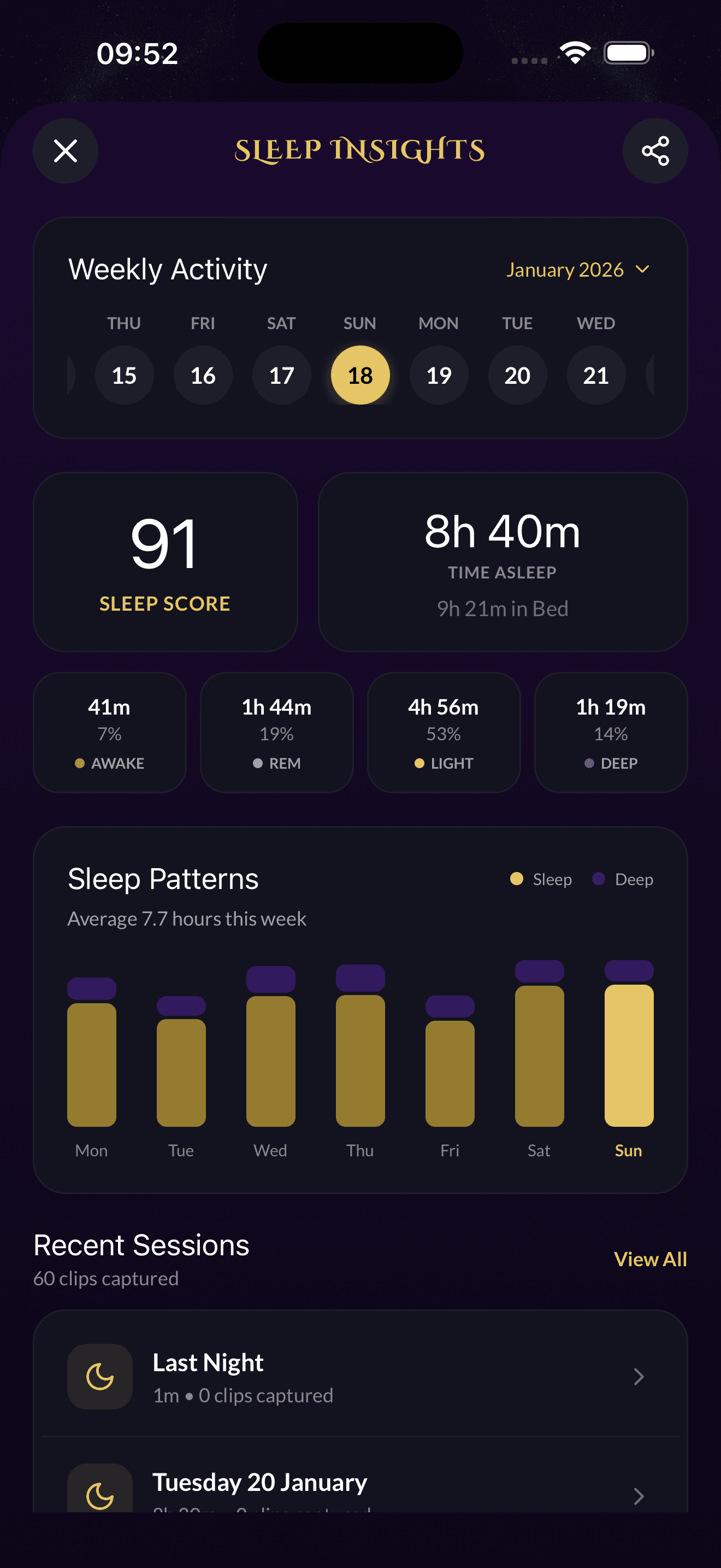 Sleep Insights and Analytics Dashboard