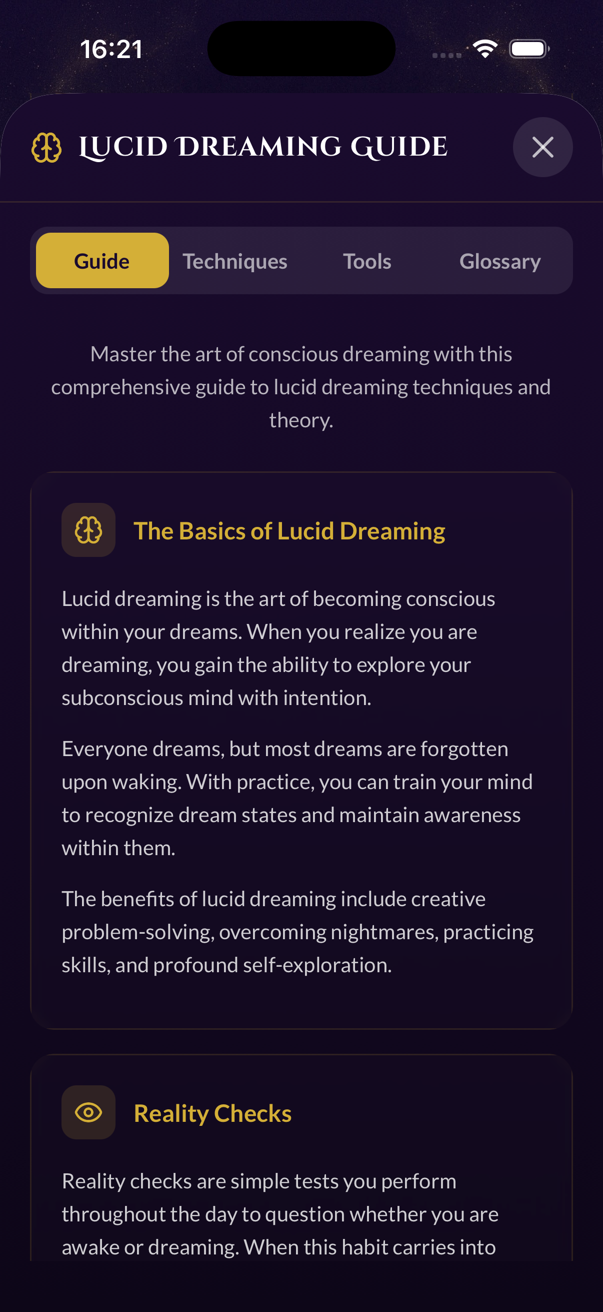 Lucid Dreaming Guide